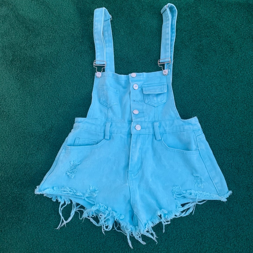 Blue overalls